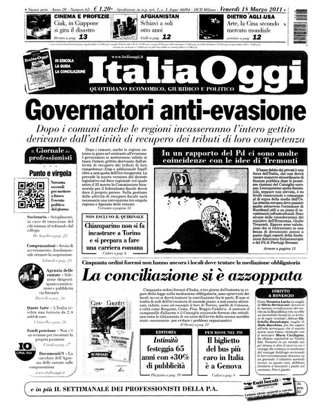 Italia oggi : quotidiano di economia finanza e politica